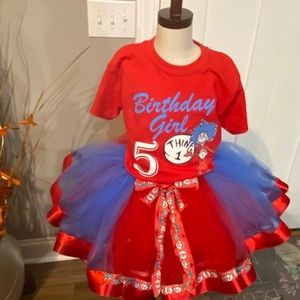 Thing 1 tutu set for Girls